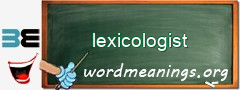 WordMeaning blackboard for lexicologist